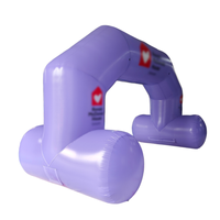 Arche gonflable personnalisée pour événements sportifs, course, décoration, style et couleur sur mesure, arche gonflable violette pour événements