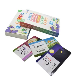 بطاقات تعليمية مخصصة للأطفال لتدريب على الأبجدية والأرقام العربية وتصميم شخصي للبيع بالجملة