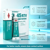 Adhésif silicone RTV 3145, scellant MIL-A-46146, colle silicone monocomposant non fluide pour l'étanchéité électronique