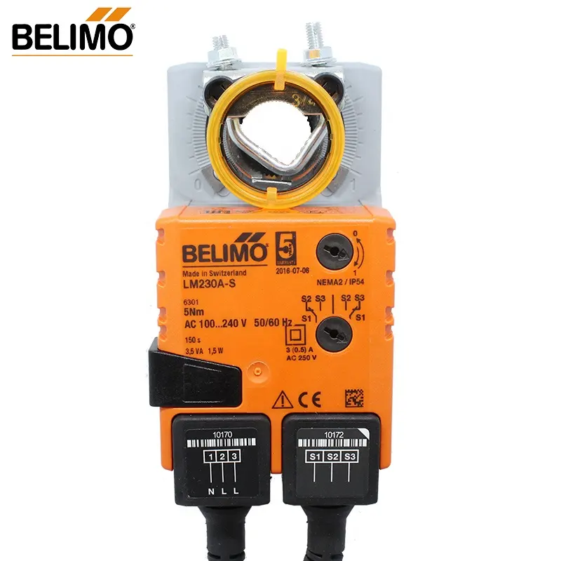 Belimo LM230A-S Damperアクチュエータ動作空気制御ダンパーで換気Integrated補助スイッチ