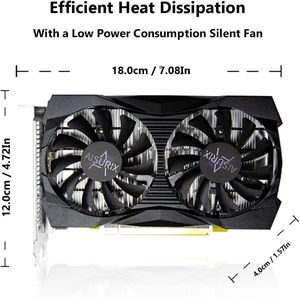 GTX 1050 4G Graphics Card Twin Freeze Fans320 Bit GDDR5 PCI 3.0 DVI VGA for H Ports 12GB for <b>Workstation</b> New - Product Image 4