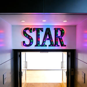 Personnalisation d'usine, lettres de ciel étoilé entièrement perforées à haute luminosité, ciel étoilé nocturne extérieur, signalisation lumineuse 3D - Product Image 4