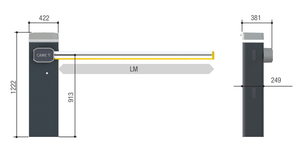 Opérateur de barrière automatique de qualité italienne Design moderne Style CAME GGT40ACS GARD GT4 BARR 230V 24V RALX - Product Image 2