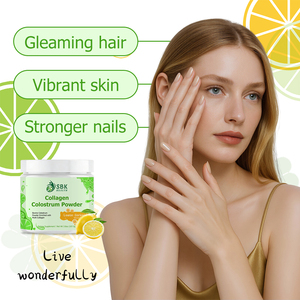 Poudre de collagène marin hydrolysé et de colostrum hautement efficace pour le soutien des ongles, de la peau et des cheveux, stimule l'immunité - Product Image 3