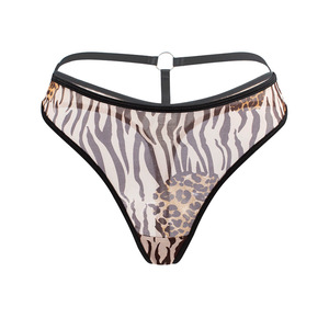 Hot Sales for Women G-<b>String</b> Thongs With <b>T</b>-Back Sexy Leopard-Print Stretch Panties Hot Erotic Design Nonwoven Weaving - Product Image 1