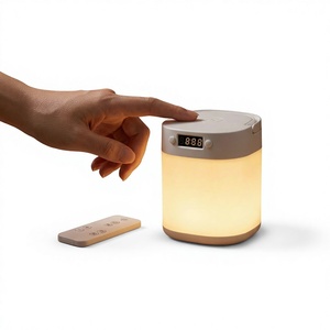 Lampe de chevet créative haut de gamme en ABS, veilleuse horloge télécommandée, sensation <span class=keywords><strong>Internet</strong></span>, best-seller transfrontalier pour chambre à coucher - Product Image 1
