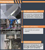 Machine d'emballage automatique de chips de noix de coco horizontales en Doypack avec étiquetage et emballage, qualité alimentaire, haute vitesse