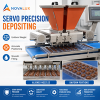 Nouvelle machine multifonctionnelle pour la fabrication de chocolat, déposeur de garniture centralisée à une seule dose, alimentation par prise, garantie 1 an pour un fonctionnement automatique