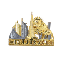 Porte-cartes de visite personnalisé en métal 3D, imitation antique, souvenir de voyage, gaufré, pour cadeau touristique, décoration de bureau ou de table