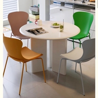 Chaise de salle à manger moderne nordique sans accoudoirs, beige, avec pieds en métal, pour restaurant et café, vente en gros directe usine