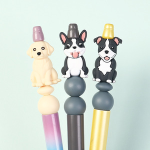 Nuevas cuentas de silicona 3D con diseño de cachorro, animales de dibujos animados, accesorios decorativos para joyería, pulseras DIY, bolígrafos y otros usos, con diseño de perro y cuentas dispersas. - Product Image 4