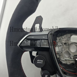 Spot New Products Honeycomb Carbon Alcantara LED Steering Wheel for Audi A3 A4 A5 A6L A8 Q3 Q5 Q7 Q8 TT B9 Car Steering Wheel - Product Image 6