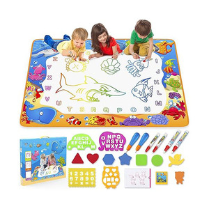 Toile de graffiti d'écriture d'eau <span class=keywords><strong>magique</strong></span> colorée éducative pour enfants avec logo personnalisé tapis de toile d'eau <span class=keywords><strong>magique</strong></span> pour enfants bricolage - Product Image 1