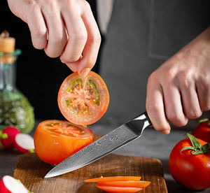 مقبض G10 VG10 مطبخ من الفولاذ المقاوم للصدأ الدمشقي 67 طبقة مصنوع يدويًا سكين فولاذية دمشقية بيد مريحة - Product Image 5