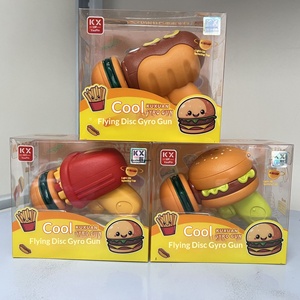 Cadeau promotionnel transfrontalier : Jouet éducatif lumineux et rotatif pour garçon et fille, thème Burger, Frites, Hot-dog, de qualité supérieure - Product Image 2