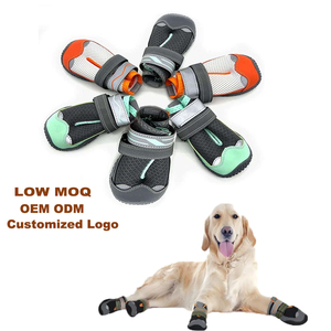 Wholesale Winter Waterproof Dog Boots PU Material Non-Slip Reflective Solid Pattern Fashion Pet Shoes & <b>Socks</b> <b>Hot</b> Sales - Product Image 3