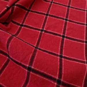 Vestido camisero rojo de sarga de algodón 100% para niñas y niños tela a cuadros de moda transpirable y tejida para zapatos y juguetes - Product Image 5