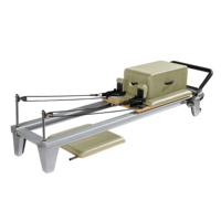 Prix de gros Lit de réformation de pilates en aluminium blanc pour machine de pilates commerciale en aluminium de studio Réformateur de pilates en aluminium