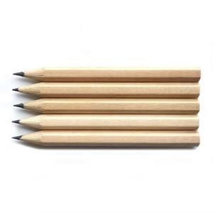 Crayons de golf hexagonaux miniatures en bois naturel non peint HB de 3,5 pouces pour l'école et le croquis - Product Image 1