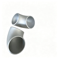 Coude en aluminium ASTM 7A04, DN150 SCH20, 60 degrés, raccord de tuyauterie avec surface peinte pour les pipelines industriels côtiers américains