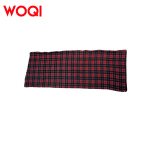 Sac de couchage en polaire Woqi à carreaux, style enveloppe, pour adulte, portable, en polaire rouge, pour voyages, camping, intérieur et extérieur - Product Image 4