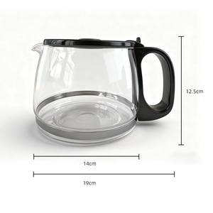 Jarra de Vidrio para Cafetera de Goteo, 6 Tazas, 12 Tazas, Vidrio de Borosilicato de Alta Calidad, Repuesto para Cafetera - Product Image 4