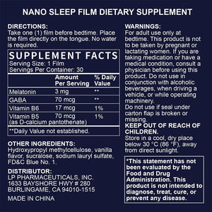 Tiras Orales para Dormir OEM/ODM con Melatonina y L-Teanina para la Relajación de Adultos y un Mejor Descanso - Suplemento Dietético - Product Image 6