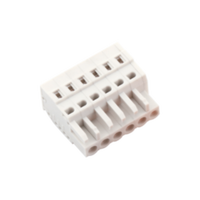 Borne de connexion industrielle en alliage de cuivre Wanjie série WJ0401-02/WJ0501-02, pas de 5,0 mm/5,08 mm, 2P-24P, 300V/15A, 28-12AWG, pour circuit imprimé