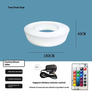 Chaises d'attente de loisirs en plastique vert <span class=keywords><strong>pour</strong></span> l'extérieur Arbre lumineux <span class=keywords><strong>Piscine</strong></span> Centres commerciaux Jardin Scenic Spots Fleur <span class=keywords><strong>Piscine</strong></span> Tabourets - Product Image 6