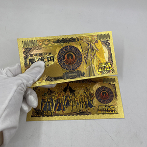 ธนบัตรชุบสีทอง24K พลาสติกรูปอนิเมะเซนต์เซียแอธีน่าของขวัญญี่ปุ่น - Product Image 2