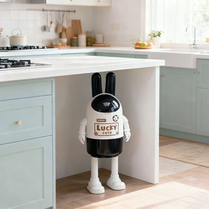 ถังขยะพลาสติกแบบเปิดด้านบน รุ่นการ์ตูน ดีไซน์ทันสมัย สำหรับสำนักงานที่บ้าน - Product Image 4