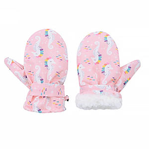 2024 invierno cálido niño niñas niños <span class=keywords><strong>manoplas</strong></span> de esquí impermeable dibujos animados caballo de mar dinosaurio forro polar niños bebé <span class=keywords><strong>manoplas</strong></span> de esquí - Product Image 1