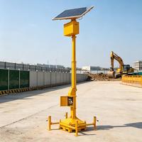 Tour d'éclairage solaire LED avec contrôleur MPPT, éclairage de chantier mobile sur chenilles, système de charge et de stockage optique intégré pour l'éclairage des tunnels