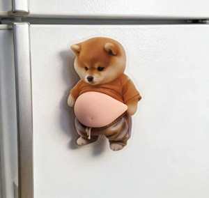 Parche de PVC de Shiba Inu de vientre grande, superventas transfronterizo, adhesivo decorativo para oficina, anti-colisión y antiestrés, para chicas - Product Image 6