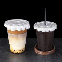 Gobelets en plastique transparent jetables de 12 oz, 14 oz, 16 oz, 20 oz, 24 oz, 32 oz