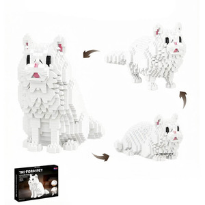 Bloques de Plástico Balody, Modelo 3D de Cachorro, Gato, Perro Persa, <span class=keywords><strong>Mini</strong></span> Ladrillos de Animales, Mascotas, <span class=keywords><strong>Beagle</strong></span>, Ragdoll, Gato Tabby, Juguete de Bloques de Construcción, Venta al Por Mayor - Product Image 1