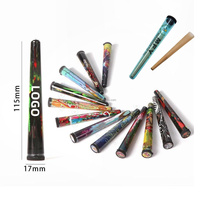 Tube de Rangement en Plastique pour Cigarettes et Accessoires Fumeurs, 115mm, Personnalisable, Pré-scellé, Étanche à l'Air, pour Cones Pré-roulés