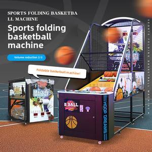 Máquina de baloncesto plegable de alta calidad, equipo de juego que funciona con monedas para niños y adultos, entretenimiento de tiro, ayuntamiento - Product Image 1