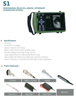 Appareil d'échographie vétérinaire EURVET 5,6 pouces HD portable, batterie 6h, mode hiver, robuste pour porcs et bovins