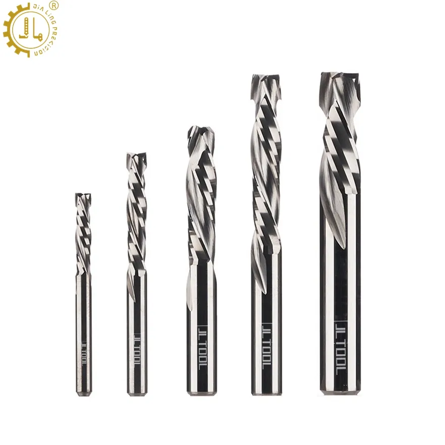 คาร์ไบด์การบีบอัดเราเตอร์บิตไม้ทังสเตนขึ้นลง Endmill 3/8การบีบอัดบิตสำหรับการตัด Chipboard