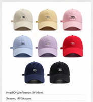 Gorra de Béisbol Coreana Dobby de 6 Paneles con Bordado de Letras, Ajustable, Transpirable e Impermeable para Uso en Exteriores