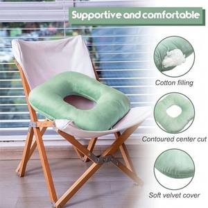 Cojín de Asiento Cuadrado Ergonómico, Tela Ligera y Duradera, Plegable y Portátil, Verde, 43x43cm, MAKE WAVES, para Viajes y Uso en el Hogar, Alivia la Presión - Product Image 2