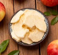 Tranches de pomme lyophilisées sans sucre, croustillantes, de haute qualité, 1 kg, en gros, collation de fruits lyophilisés, nourriture instantanée