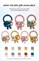 Jouets pour bébés en bois et silicone sans BPA, non toxiques, anneaux de dentition, hochets à mâcher