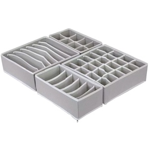 Bra Socks Underwear Drawer Organizer Clothes Socks Divider Fabric Foldable Wardrobe Cabinet Closet <b>Storage</b> <b>Box</b> Drawer Organizer - Product Image 1