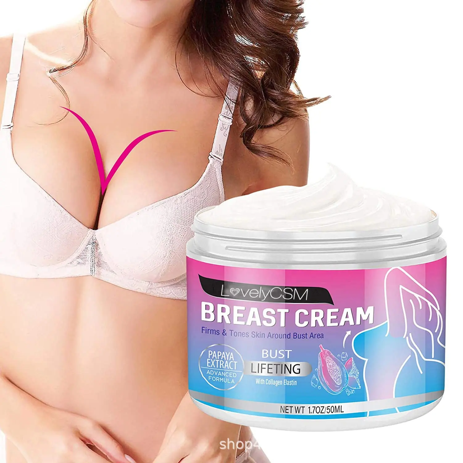 プライベートラベル卸売乳房整形強化最高の大きな乳房エンハンサークリームセクシーなボディインスタント乳房拡大クリーム
