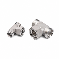 SS316 SS304 High Quality Forged Stainless Steel Welding Connection Tee Joint High Pressure Resistant Smooth Water Oil
