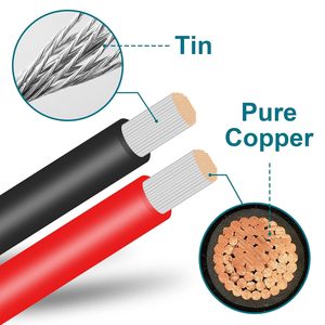 Kabel Ekstensi Tembaga SAE 2FT 10AWG Berisolasi PVC 110V Adaptor Konektor Baterai Kabel Aksesori Harness - Product Image 2