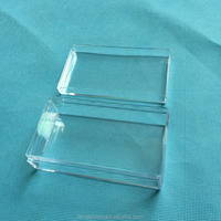 Boîte en plastique PP transparente à fermeture à pression, logo personnalisé, conteneur de rangement transparent, boîte de présentation avec couvercle pour cosmétiques, artisanat