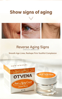 Crème OTVENA au collagène pour un effet tenseur instantané du visage, lifting personnalisé, végétalienne, réduit les rides, enrichie en vitamine C